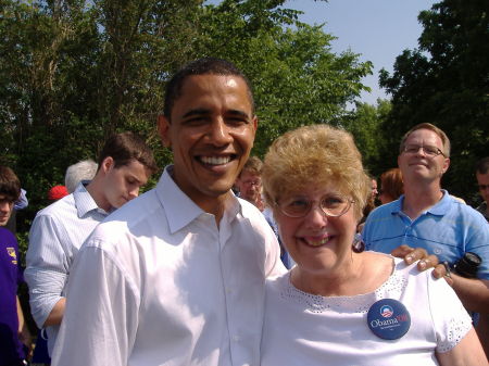 Barack Obama during the campaign