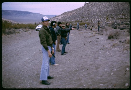 Target practice in the desert