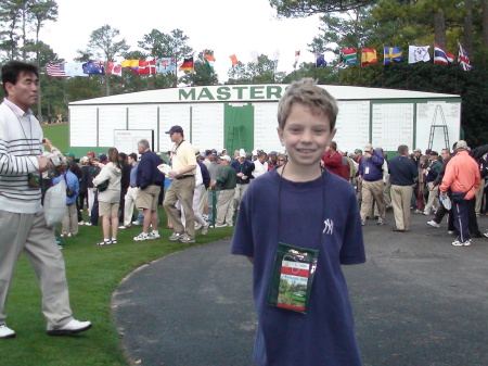 Braydon in front of Masters Leaderboard