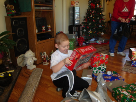 Logan at Christmas. 2008
