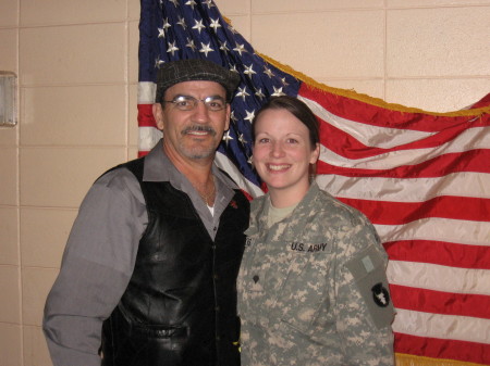 Dad & daughter Michelle leaving for Iraq