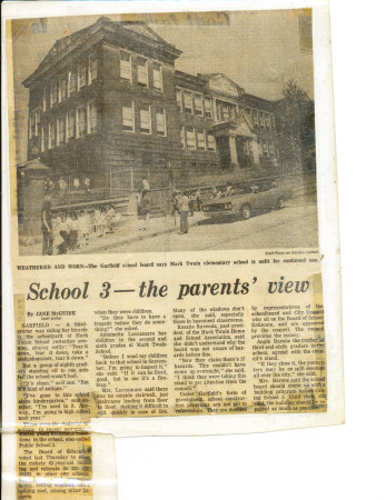 Weathered and Worn Mark Twain School in 1972