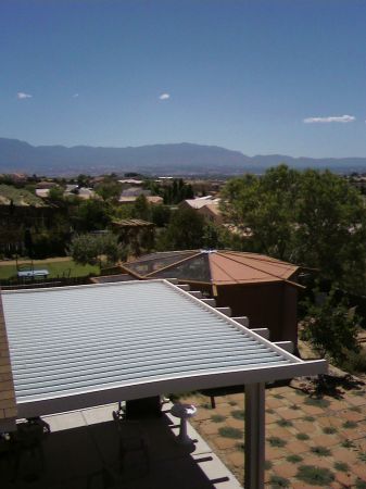 Sandia mountains from the roof top