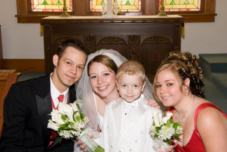 My 4 children at my Daughters wedding