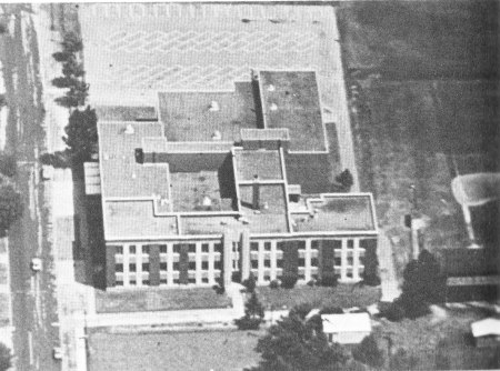 Aerial view of school from 1979 yearbook