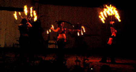 Fire Dancers at Ojai Bellydance Fest