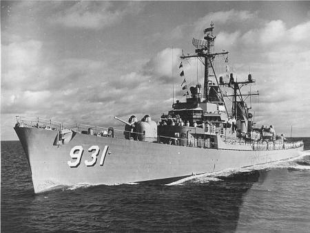 DD931 USS Forrest Sherman a destroyer.