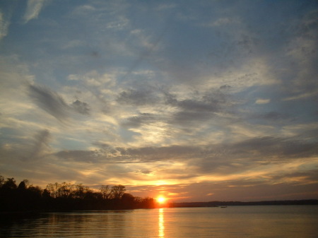 SUNSET ON THE CHESTER RIVER