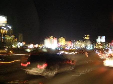 APPROACHING LAS VEGAS, NV.