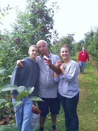 At the orchard with my dad