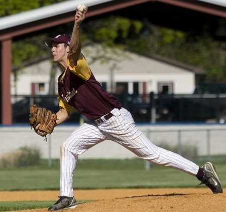 Brandon pitching against Edison