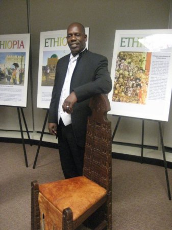At the Ethiopian Embassy Washington DC.