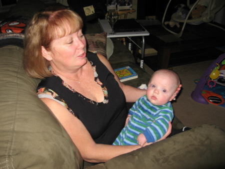 Colleen with first grandchild