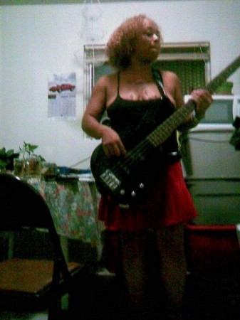 I'm playing bass...