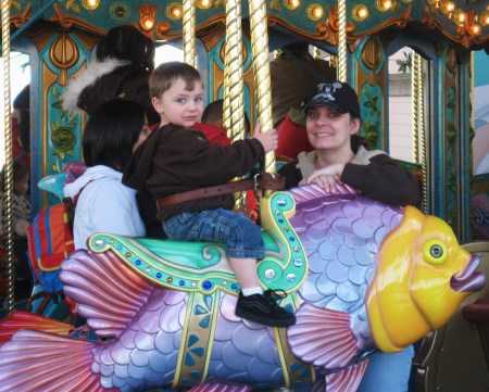 Jon & Mommy - Disneyland Christmas Day 2008