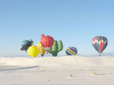 Hot Air Balloon Fest. at White Sands Monument