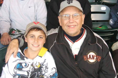 Bob and Mason at Giant's Game