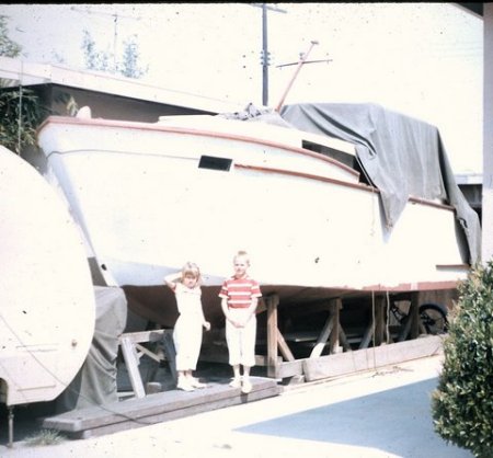 one of the boats my dad built