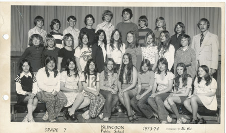 1973-1974 Mr. Kroeker's Grade 7 Class