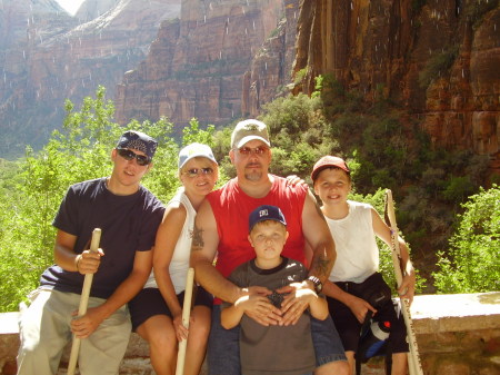 Hanging Out with the family at Zion National