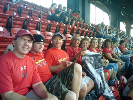 The Wilcoxes at a Cardinal game