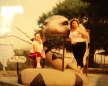 Ma and I in Freer, TX (Snake Town)