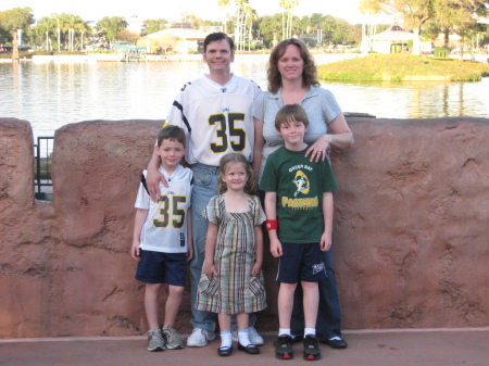 Dickerson family at Disneyworld