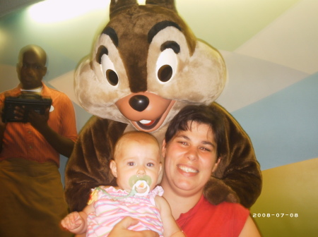 Wife and daughter at Disney.