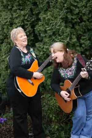 Outdoors at a gig, Gold Dust Girls