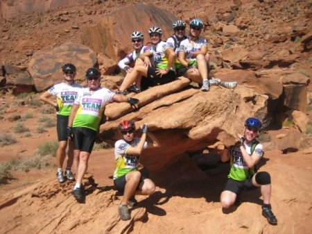Cycling Team in Moab Utah