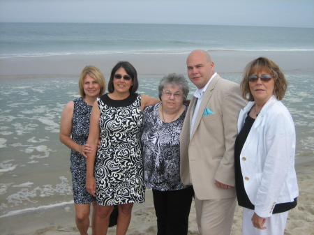 at Krystal's and Josh's wedding on the cape