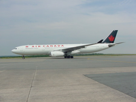 Air Canada Airbus A340 in Halifax