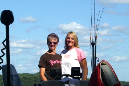 Dawn and Mom at the lake