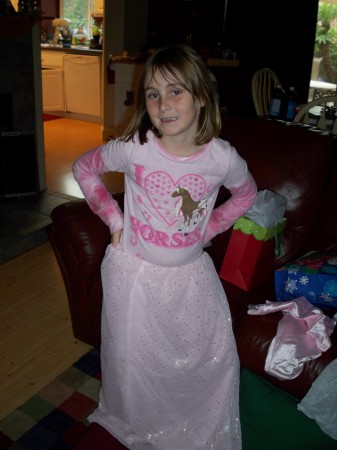 My little princess, Cassidy, Christmas 2008