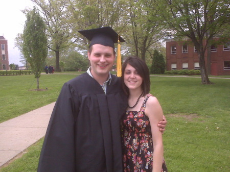Josh's College Graduation with Wife Apphia