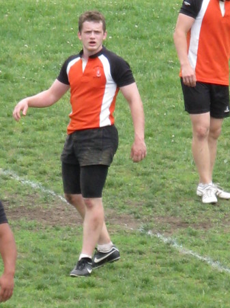 my son Matt playing rugby