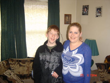 my son dustin and i..12/07/2009