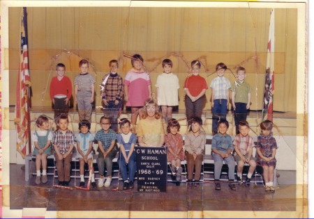 Mrs. Harvey- Kindergarten 1968-69
