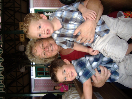 Lory and twin grandsons