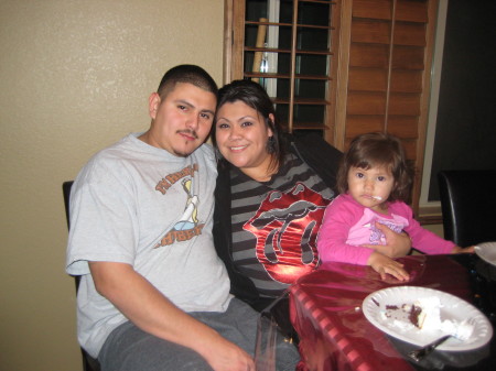 My daughter Erica and my son Jr. and my baby