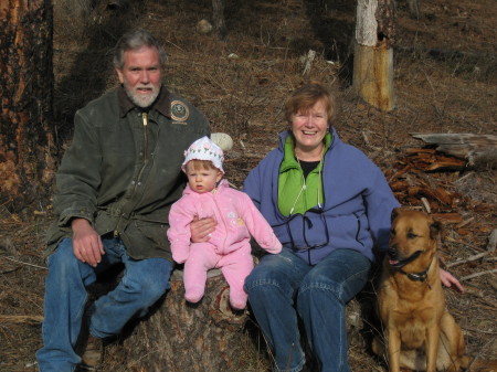 Two Generations & their Dog