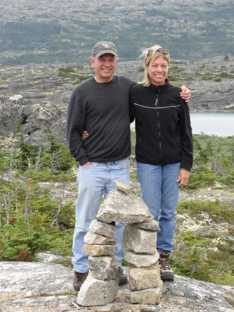 Larry & Carol hiking in Alaska