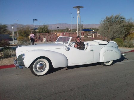 Joe and Moss in Red Sketon's 1940 Lincoln