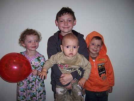 grace, trevor, martin & baby shane