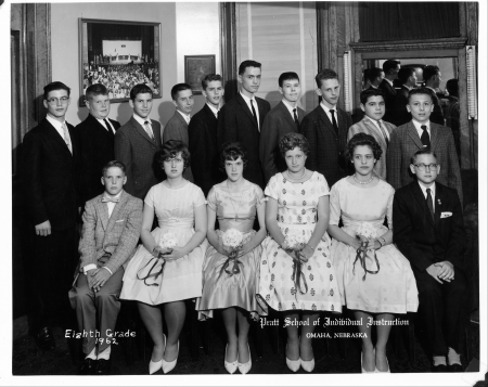Pratt's '62 8th grade grads.-I'm 2 from left.
