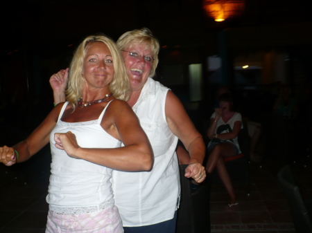 Friend Lynda and I in Mexico 09