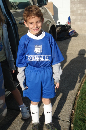 Zack ready for soccer(Tracey's oldest)