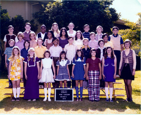 Miss Carlson  6th Grade 1973-74