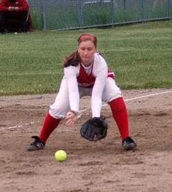 My Daughter playing Softball