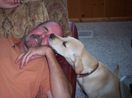 Dad and dog